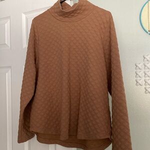 J CREW Quilted Mockneck Pullover Size XL
